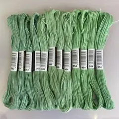 【H9】刺繍糸☆グリーン系12本セット