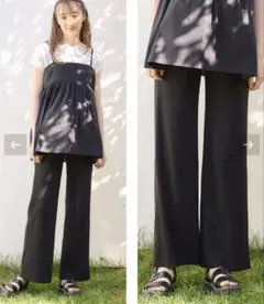 Rosemadame 産後にも活躍 マタニティリブストレートらくちんパンツ