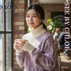 ꧁༺ シーバイクロエ SEE BY CHLOE モヘア ソフトローゲージニット