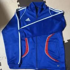 90年代adidas ジップアップジャケット 青