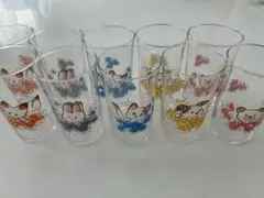 ⭐︎未使用品⭐︎10個 レトログラス