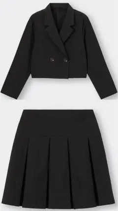 GU クロップドジャケット＆スカートセット　150〜160　卒業式　卒服