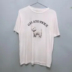 ジェラートピケ ルームウェア　半袖Tシャツ テリア　ドッグ　犬　プリントのサムネイル