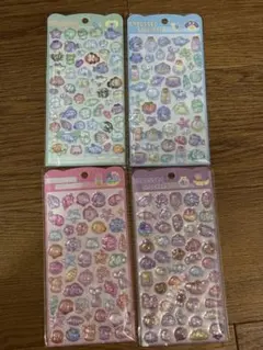 ゆ*ー様 EMBOSSED STICKERSシール【海の生き物】 4種類セット