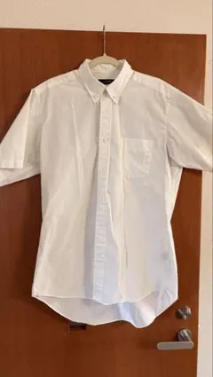 ホワイト 半袖ワイシャツ Mサイズ 左胸ポケット付き