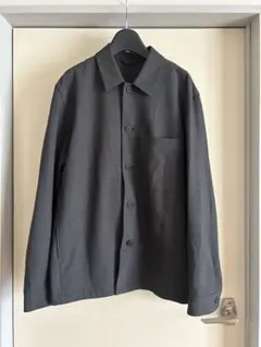 UNIQLO 感動シャツジャケット ウールライク ダークグレー