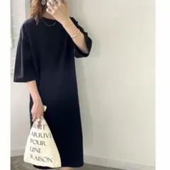 ポケット付きロング・マキシ丈ゆったりコットン　ワンピースのサムネイル