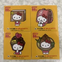 【限定品】クロネコヤマト×ハローキティ ステッカー 4枚セット
