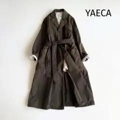 【ヤエカ】 YAECA アトリエコート オイルドコート ボア付き カーキ ボアのサムネイル