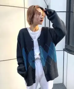 【KOOKY'N/クーキー】S/S アーガイルカーディガン　フーズフーギャラリー