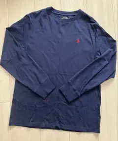 1度着用のみ！美品☆ポロ/ラルフローレン/長袖Tシャツ160cm/赤ポニー