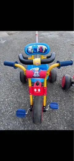 ミッキーマウス 三輪車 青 - メルカリ