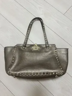 VALENTINO スタッズ ハンドバッグ メタリック　ガラヴァーニのサムネイル
