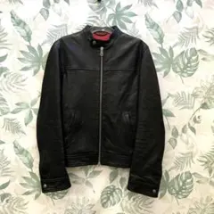 GUCCI★グッチ シングルライダース ナイロン レザー 綿 ジャケット 黒 GUCCI（レザージャケット）のフリマアイテム一覧