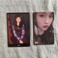 TWICE ミナ　yes or yes トレカ＋特典トレカセット