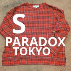 袖ロールアップ　オーバーサイズ　PARADOX TOKYO　チェック柄　おしゃれ