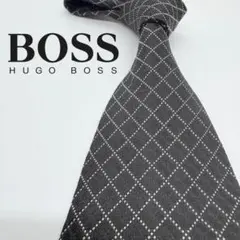 【美品】HUGO BOSS /ヒューゴボス　ネクタイ　総柄