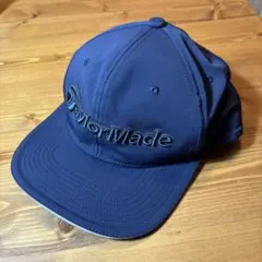 ゴルフキャップ　テーラーメイド　ネイビー　ロゴ刺繍