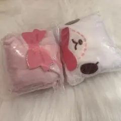 【2点セット】シュガーバニーズ　ふわふわぬいぐるみ　しろうさ　ももうさ