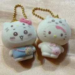 ちいかわ×サンリオ フロッキーマスコット キティちゃん 2つセット