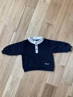 petit main 衿配色トレーナー