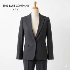 THE SUIT COMPANY she ピンストライプ パンツスーツ 40 M