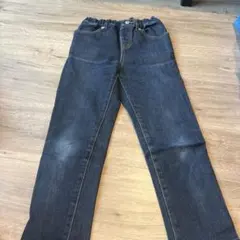 グリーンレーベル　130cm ストレッチダークブルーデニムパンツ