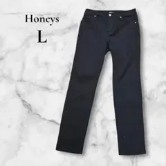 CINEMA CLUB ブラックスキニーパンツ L ストレッチ 黒 定番