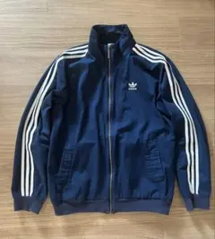 adidas originals ジャケット　ネイビー　トレフォイル 古着のサムネイル
