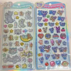 ゆ*ん様 正規品 うるちゅるポップシール トムとジェリー エンジェルブルー 2枚