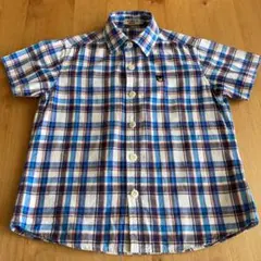 ミキハウス ダブルB 半袖チェックシャツ