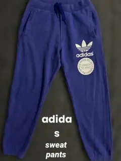 adidas アディダス　スウェットパンツ　ジョガーパンツ　両面プリント