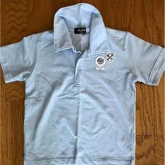 COMME CA ISM コムサイズム 水色ポロシャツ