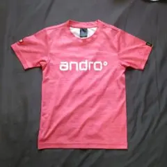 andro 卓球 Tシャツ ピンク