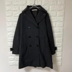 shuca GLOBAL WORK グレー ピーコート Aラインコート サイズM