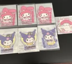 マツキヨ　ココカラ　マイメロディクロミ　キラキラクリアステッカー　7枚