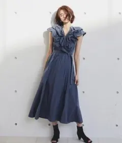 snidel★オーバーショルダーワンピース