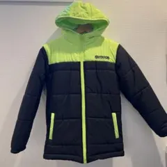 アウトドア　outdoor ジャンパー　アウター　160 黄緑　黒　中綿　美品