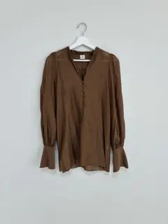 【ELIN別注】green label relaxing ブラウス Vネック