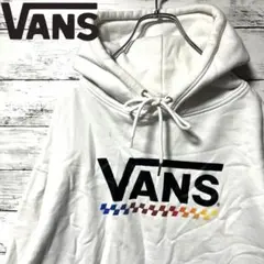 【人気デザイン】VANS スウェットパーカー　カラフルプリント　M B624