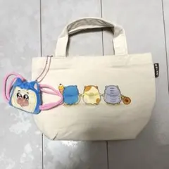 【即完売】メロとタビ しまむら ミニトートバッグ タビ巾着付き まめきちまめこ