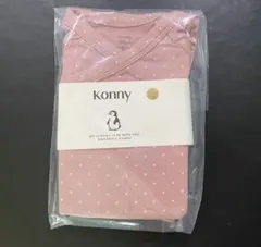 Konny バンブーボディスーツ＆レギンスセット 70 ピンクホワイトドットのサムネイル