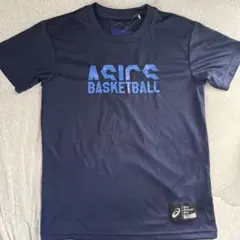 新品ASICS BASKETBALL Tシャツ ネイビー 140