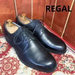 REGAL リーガル 外羽根式プレーントゥ 605R 黒 ブラック 25cm - メルカリ