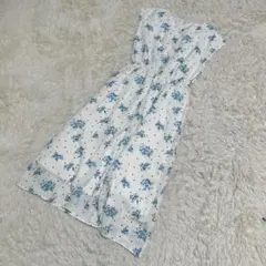 Cherry Ann チェリーアン　フラワー　花柄　ノースリーブ　ワンピース