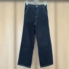 GU ブラックデニムパンツ　Sサイズ