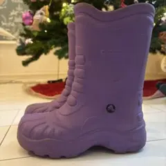 Crocs パープル 長靴　18.5〜19cm