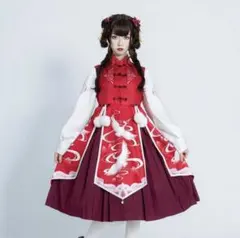 中華風ロリータ チャイナ ゴスロリ 中華風 ロリータ ワンピース