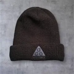 【00's】NIKE ACG ニット帽ビーニー　刺繍ロゴ　vintage Y2K