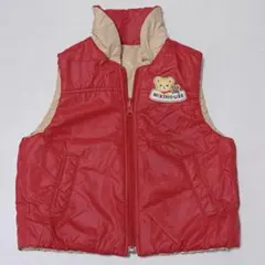 《 MIKIHOUSE 》リバーシブル ダウンベスト 100cm